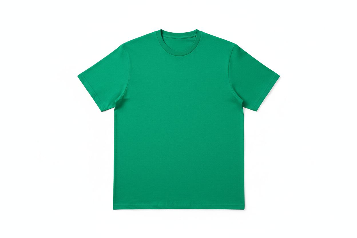 green t-shirt